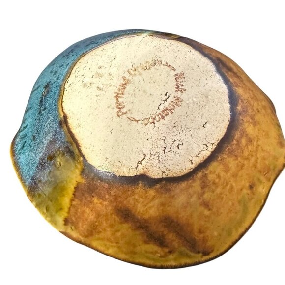 Nick Molatore Studio Pottery Portland Oregon 5" Bowl Matte to Shiny Glaze - Picture 2 of 4